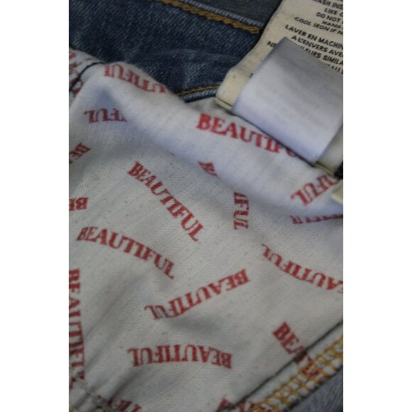 Alice + Olivia Size 28 Beautiful High Rise Seamed Bell Bottom denim Jeans - Picture 9 of 9